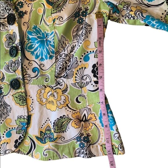 RQT Floral Print Blazer Jacket Women’s Size Small Button Down - Picture 7 of 8